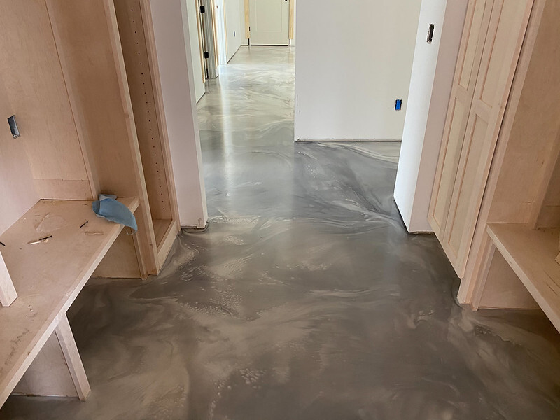 Residential Metallic Epoxy Flooring