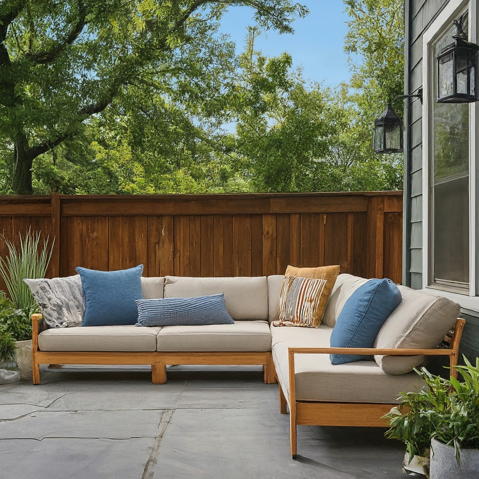 Concrete patio