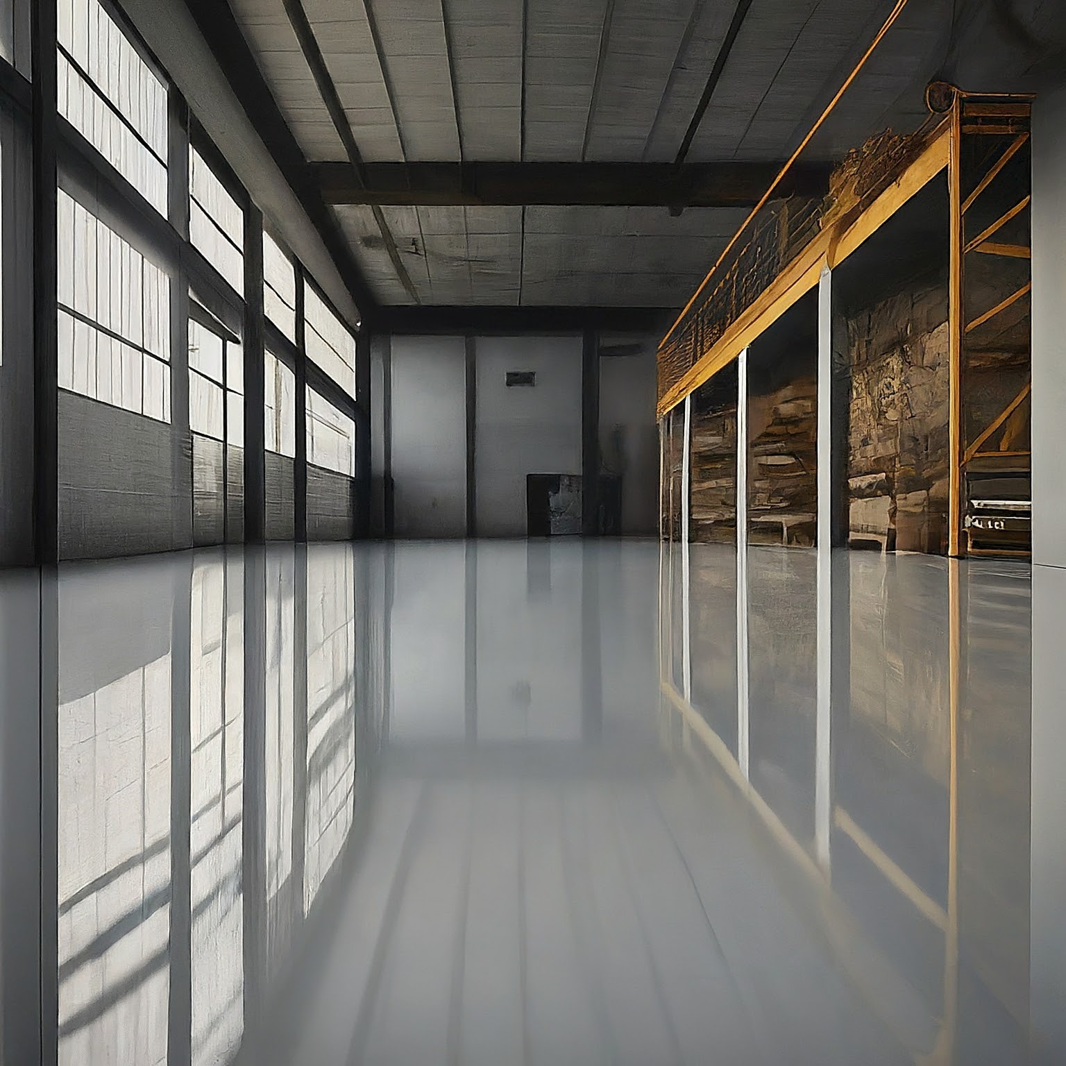 Commercial epoxy floor coating