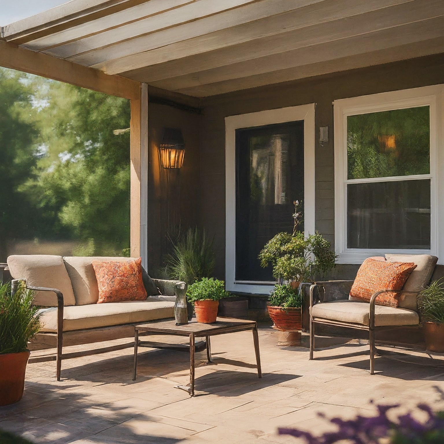 Resurfaced patio